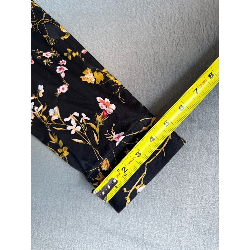 Guess Los Angeles Dress Shirt Men XL Black‎ Floral Slim Fit Long Sleeve Buttons - Picture 7 of 16